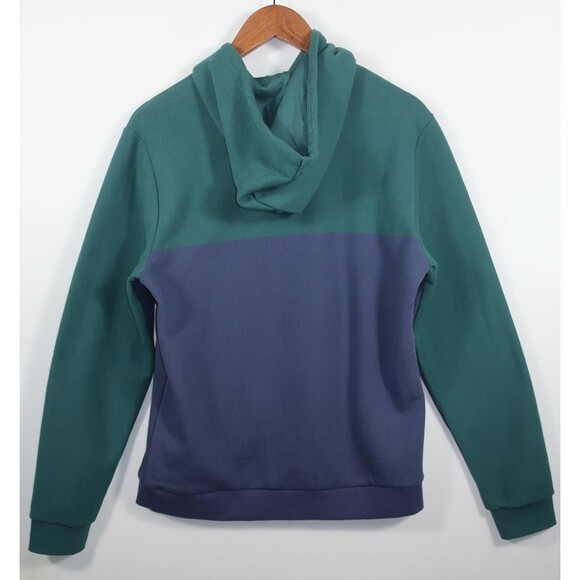 Marine Layer Archive Cloud 9 Sweatshirt Hoodie Colorblock Navy Green Small NEW - Picture 7 of 10